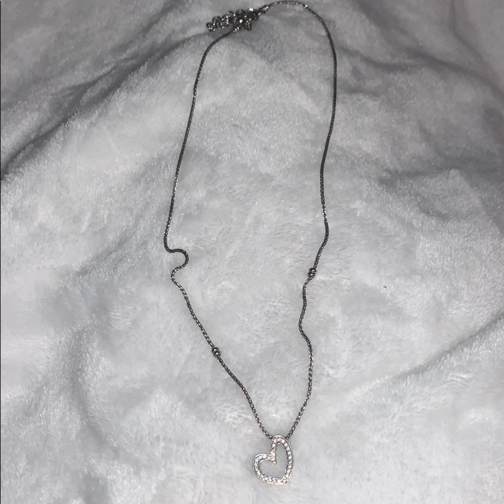 Silver heart necklace